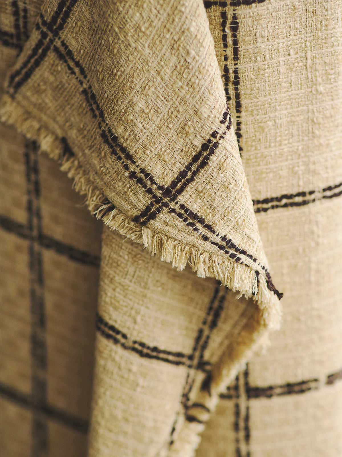 ツイードラップスカート