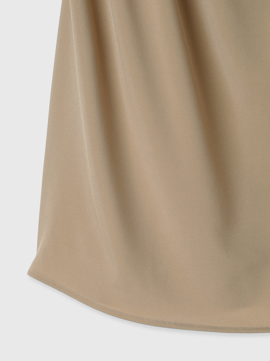 주름 드레이프 컷 탑