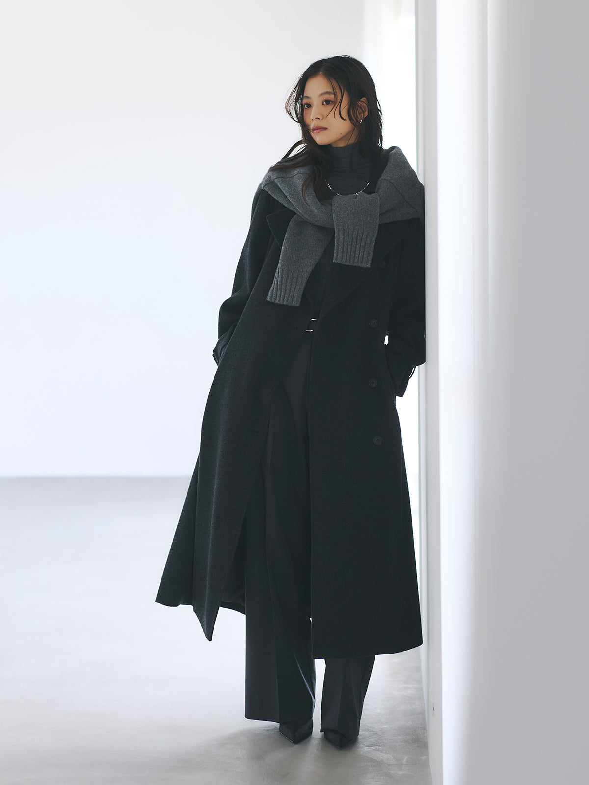 ウールトレンチコート