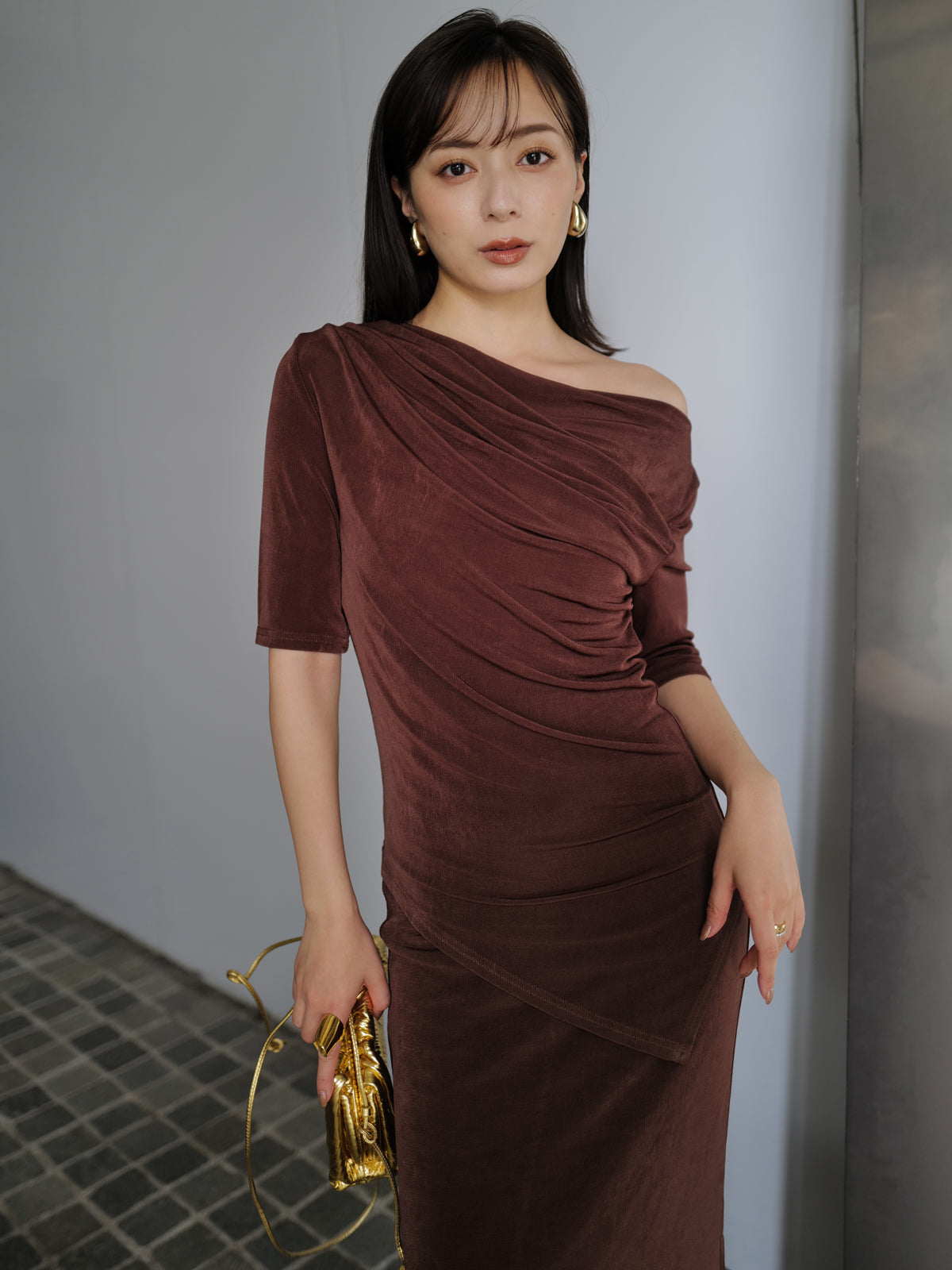 アセテートカットナロースカート