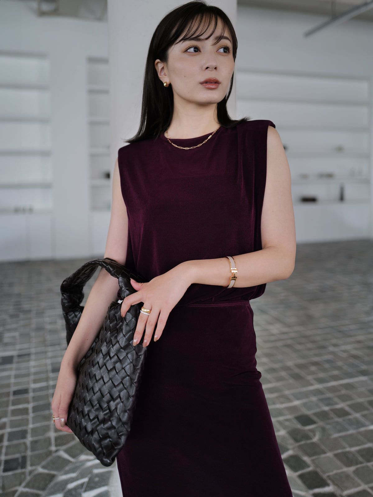 アセテートカットナロースカート