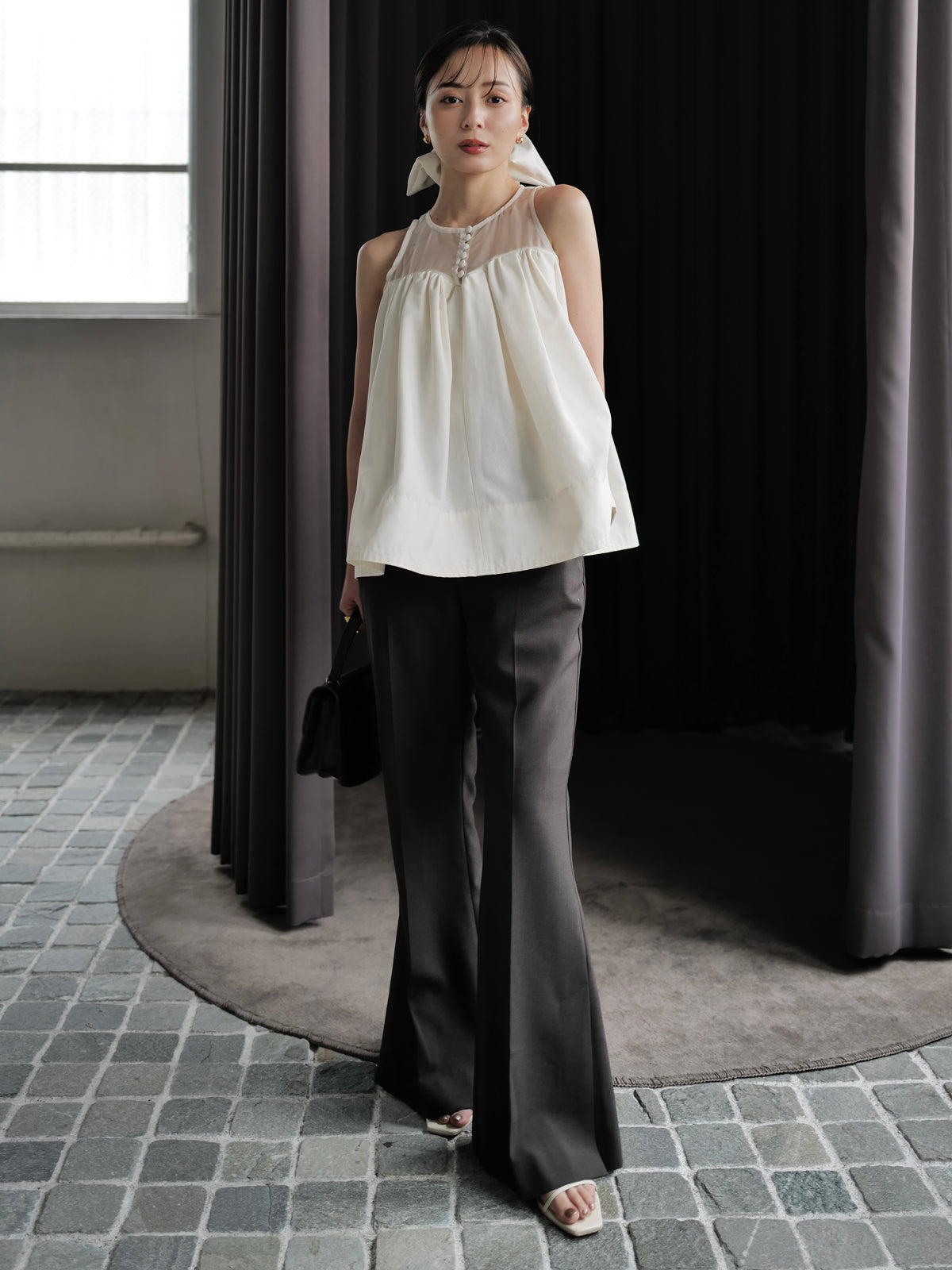 スーチングセミフレアパンツ