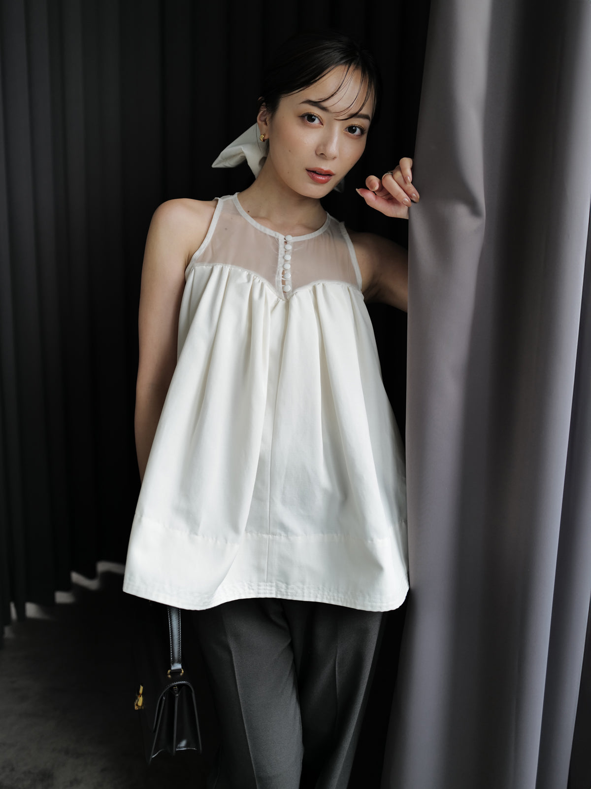 スーチングセミフレアパンツ