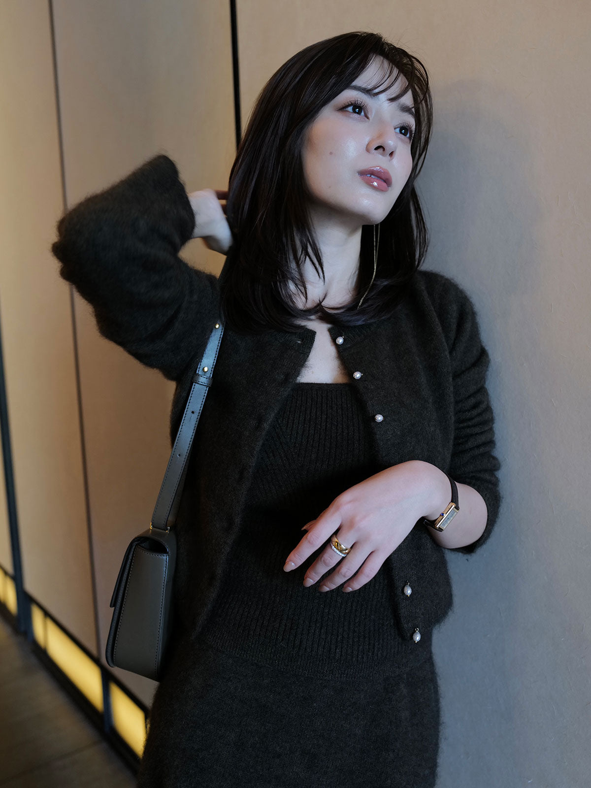 야크 울 니트 세트