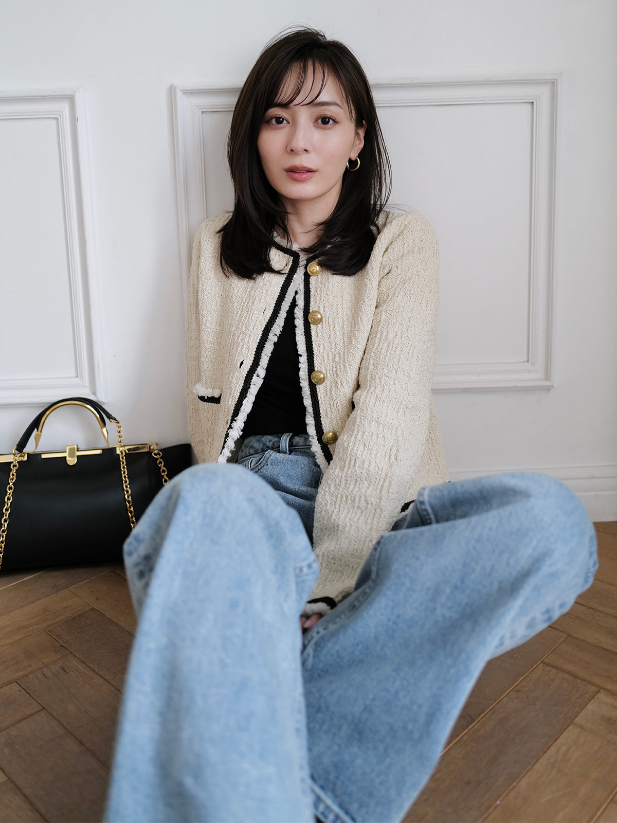 Director:154cm COLOR:LIGHT BEIGE SIZE:1