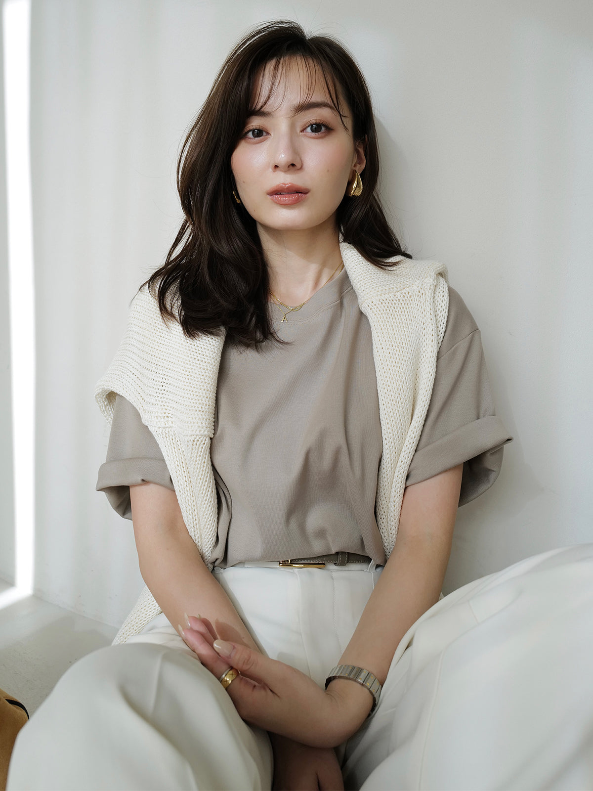 Director:154cm COLOR:GREY BEIGE SIZE:F