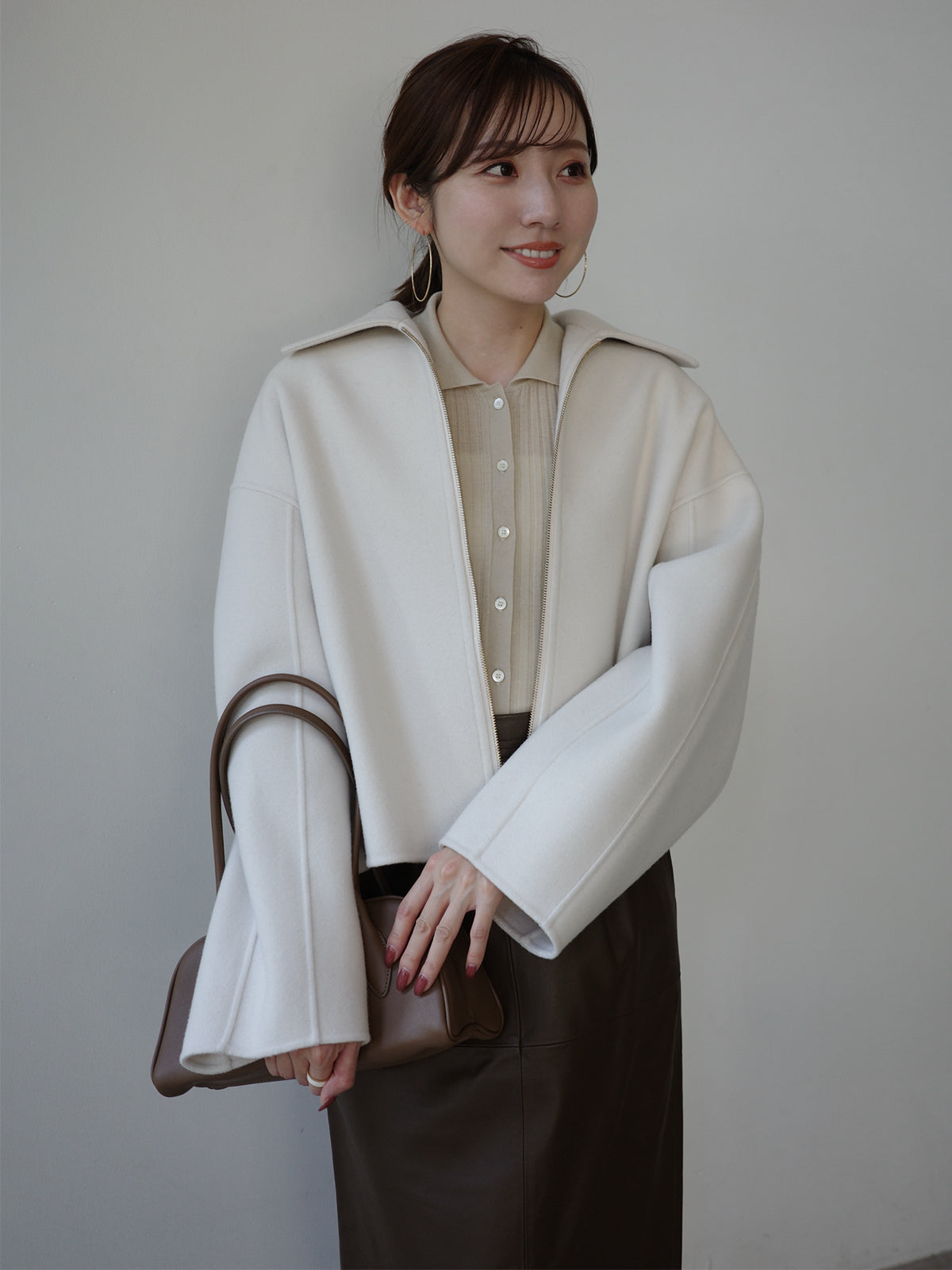 リバーウールショートコート