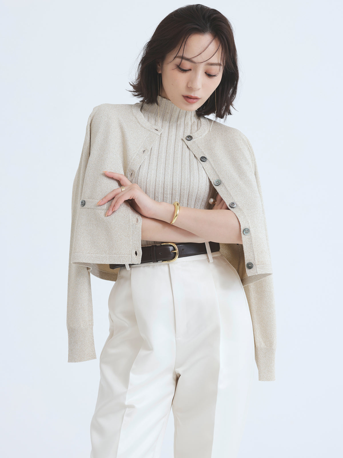 ワイドレザーベルト