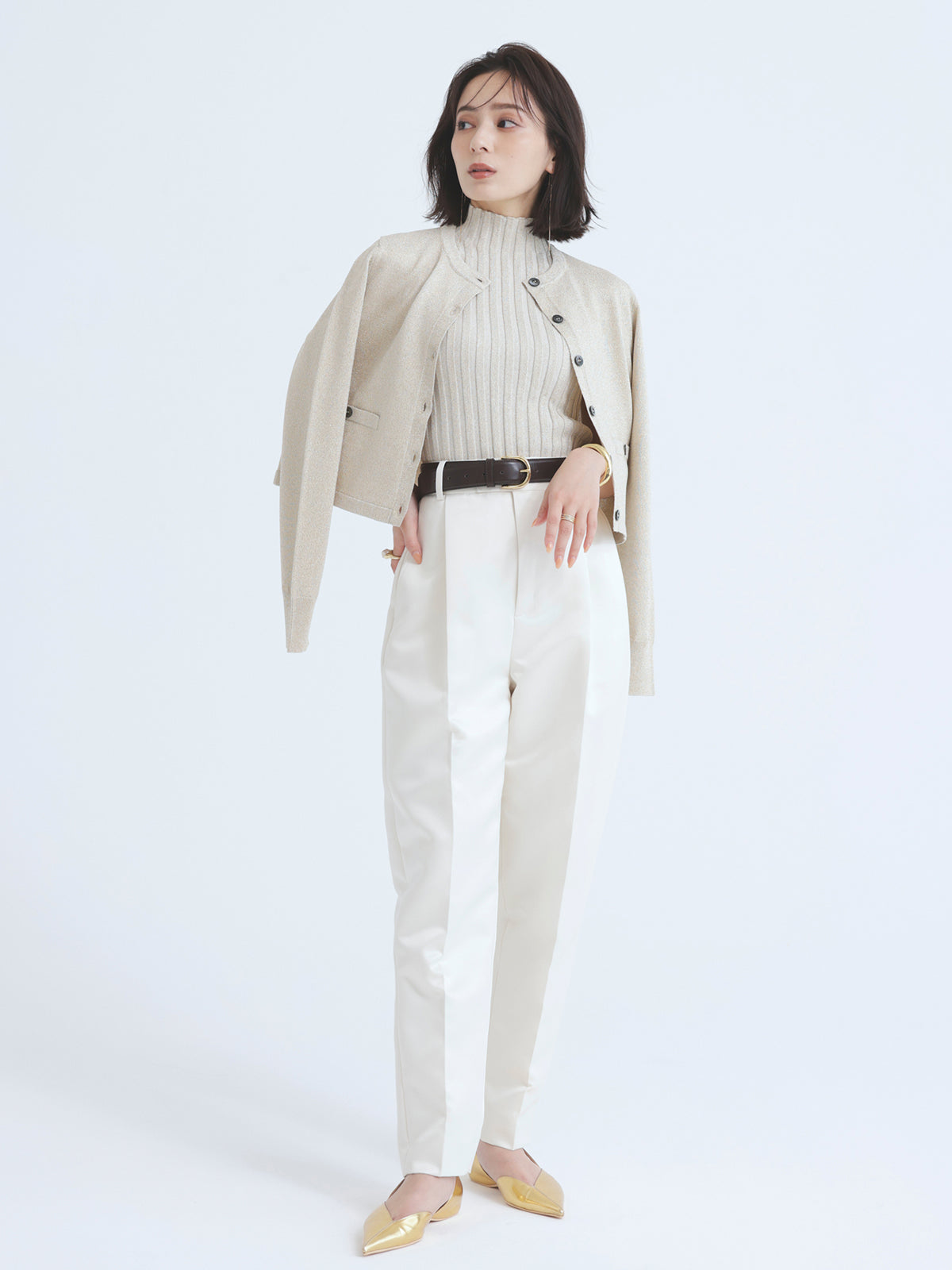 ワイドレザーベルト