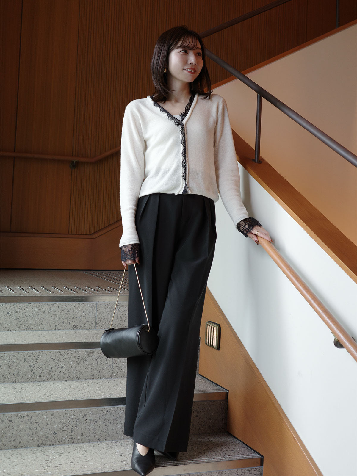 아이래쉬 레이스 트리밍 니트