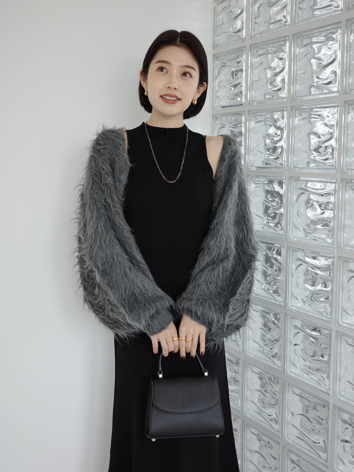 ファーライクボレロセットワンピース