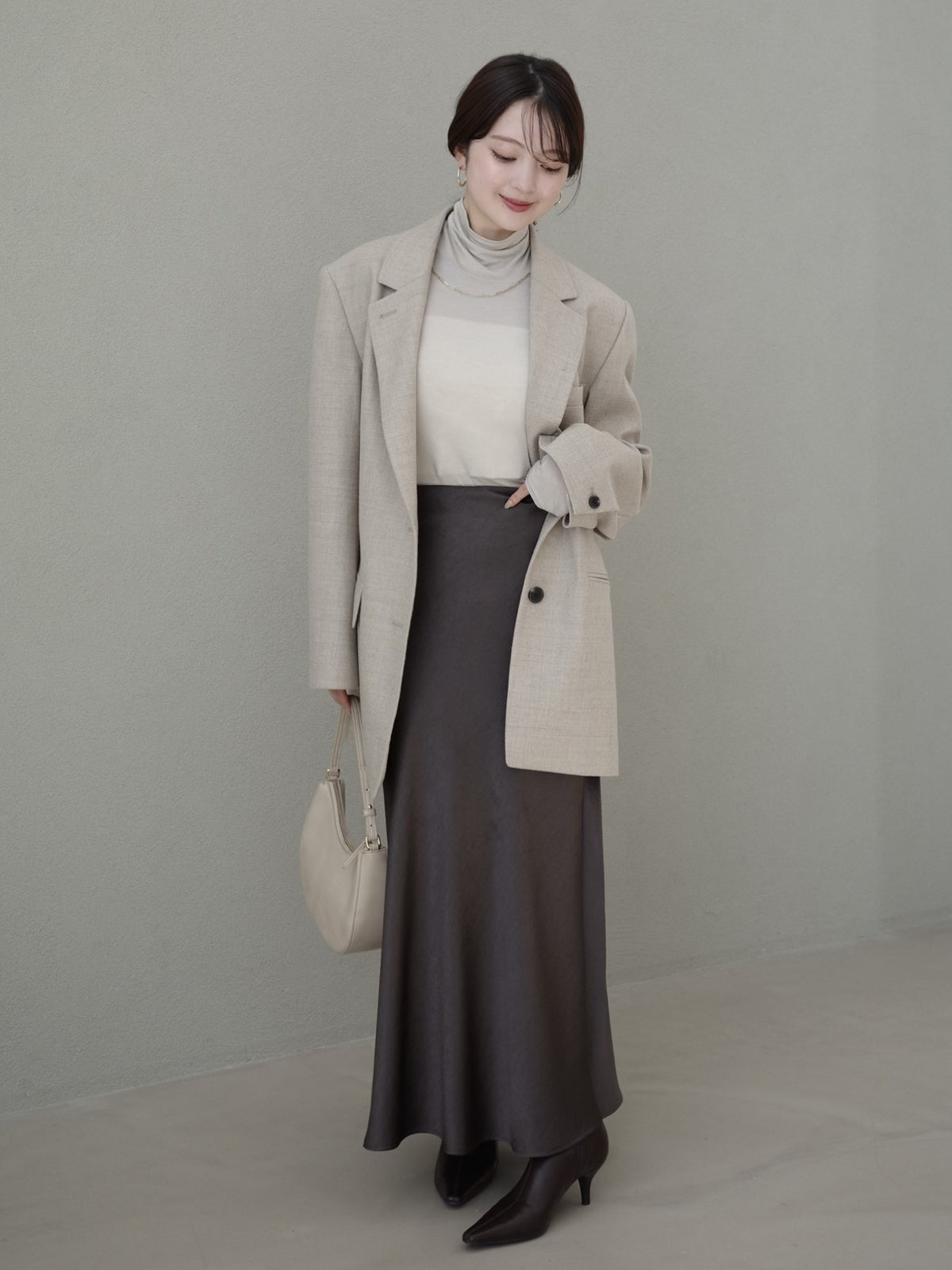 PR:156cm COLOR:CHARCOAL BROWN SIZE:0