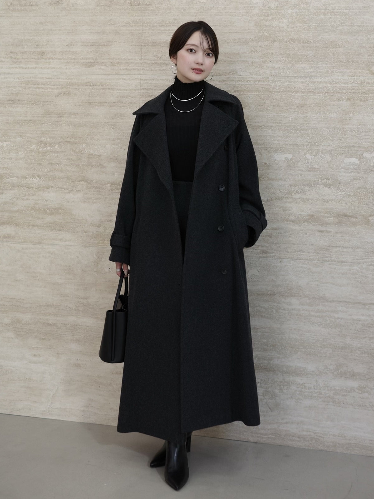 PR:156cm COLOR:CHARCOAL GREY SIZE:1