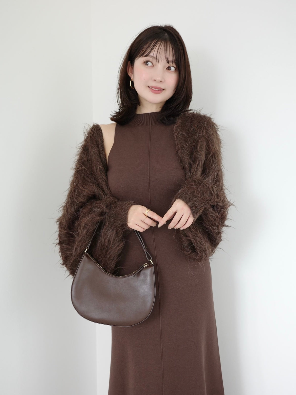 ファーライクボレロセットワンピース
