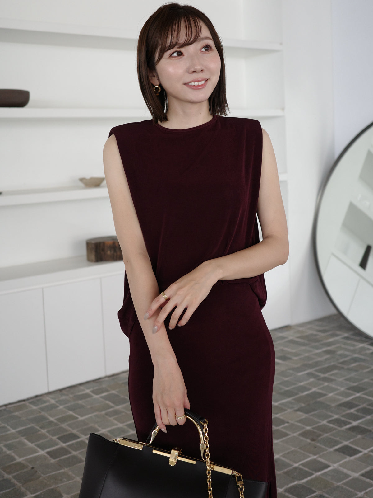 アセテートカットナロースカート