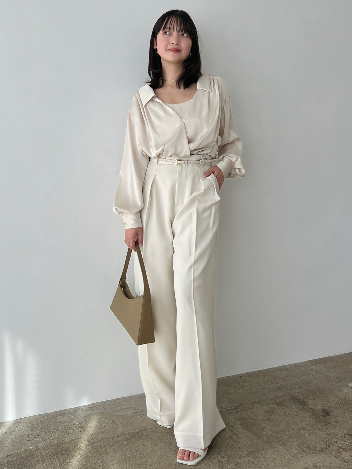 투턱 와이드 팬츠