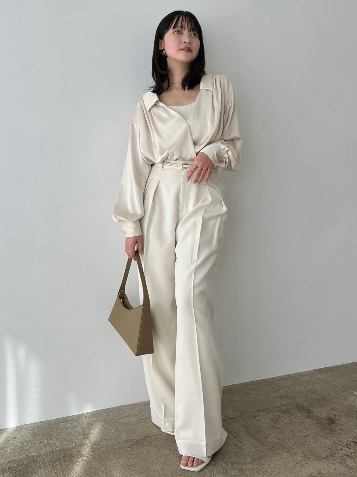 투턱 와이드 팬츠