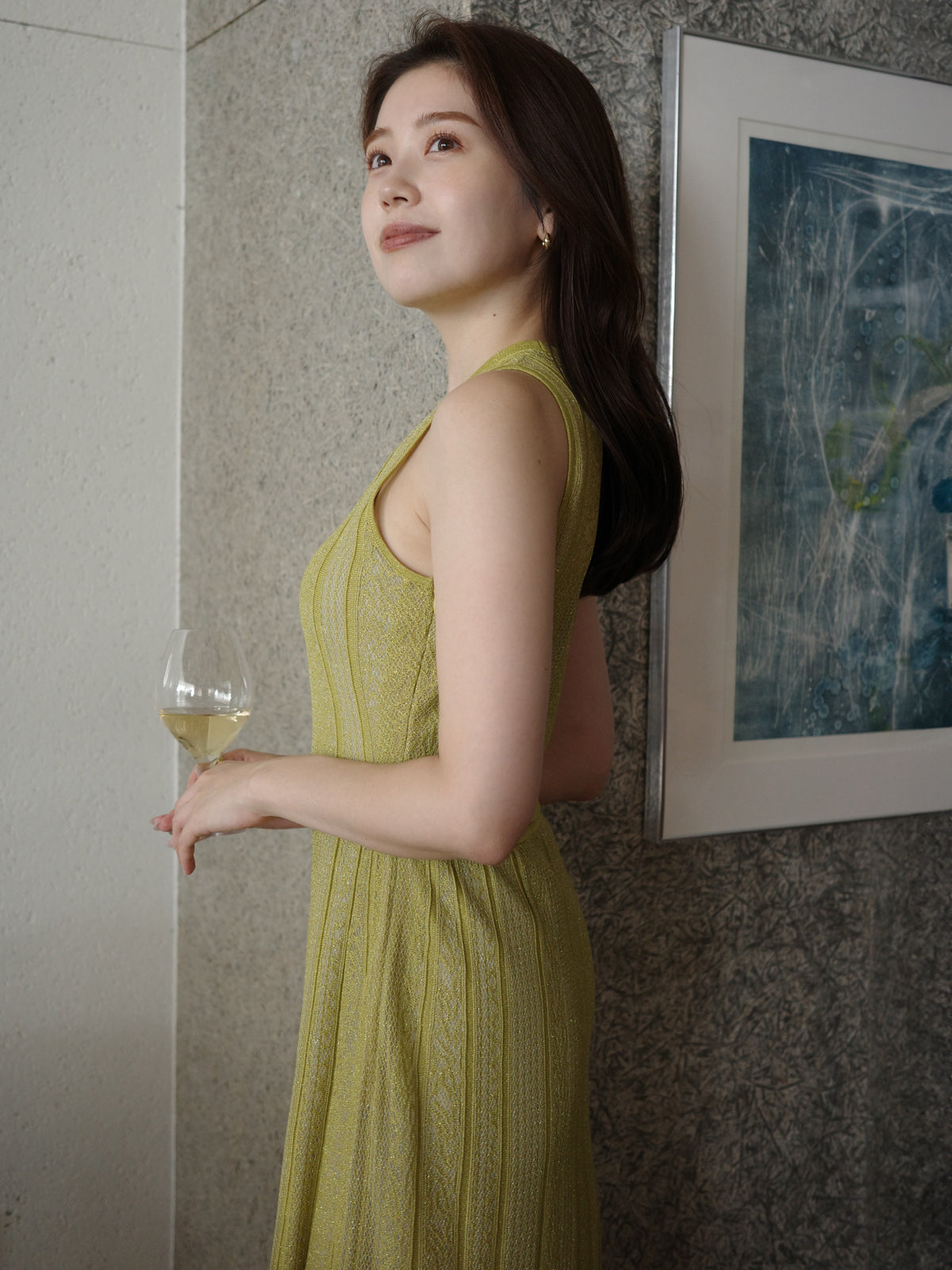 レーシーニットワンピース