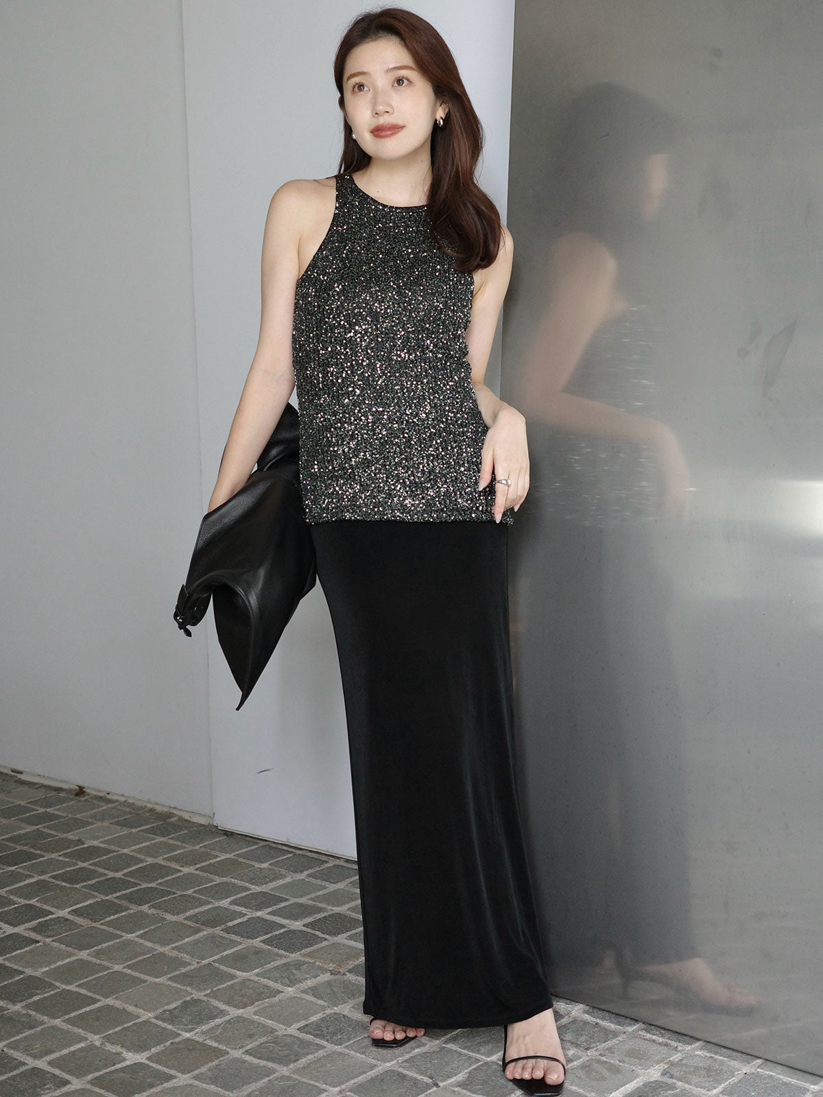 アセテートカットナロースカート