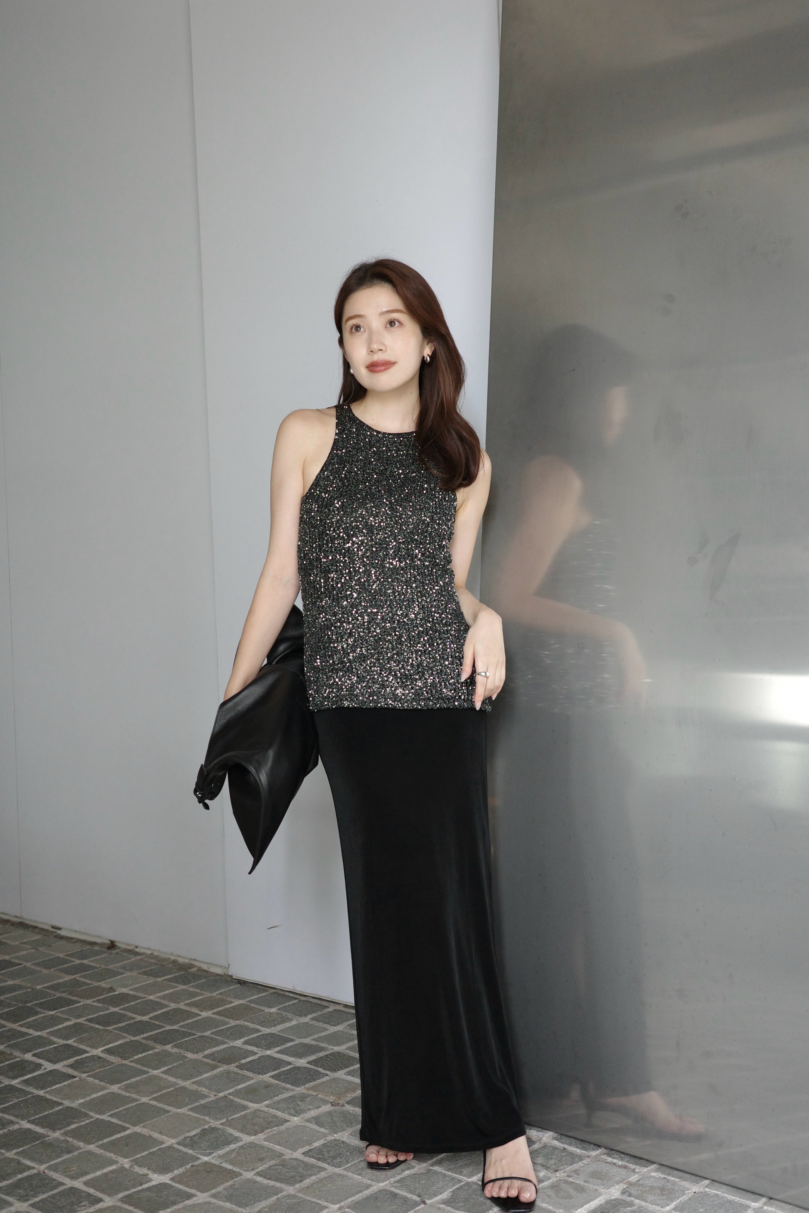 アセテートカットナロースカート