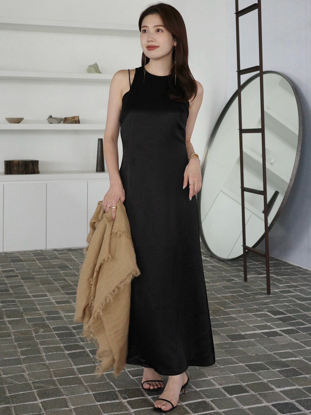 サテンアメスリワンピース