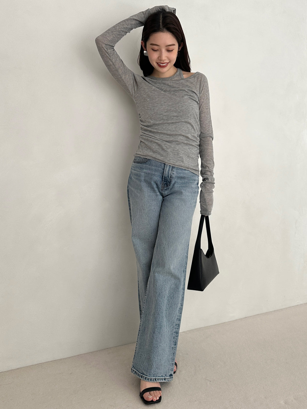 Wide leg denim