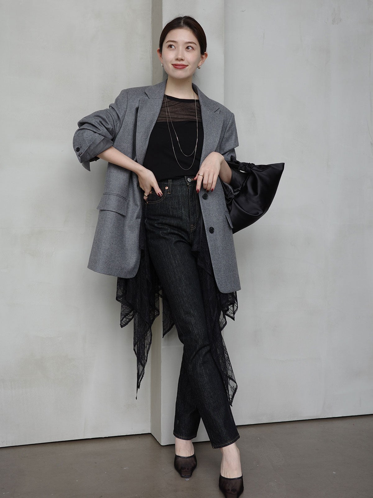 チュールレースジレ