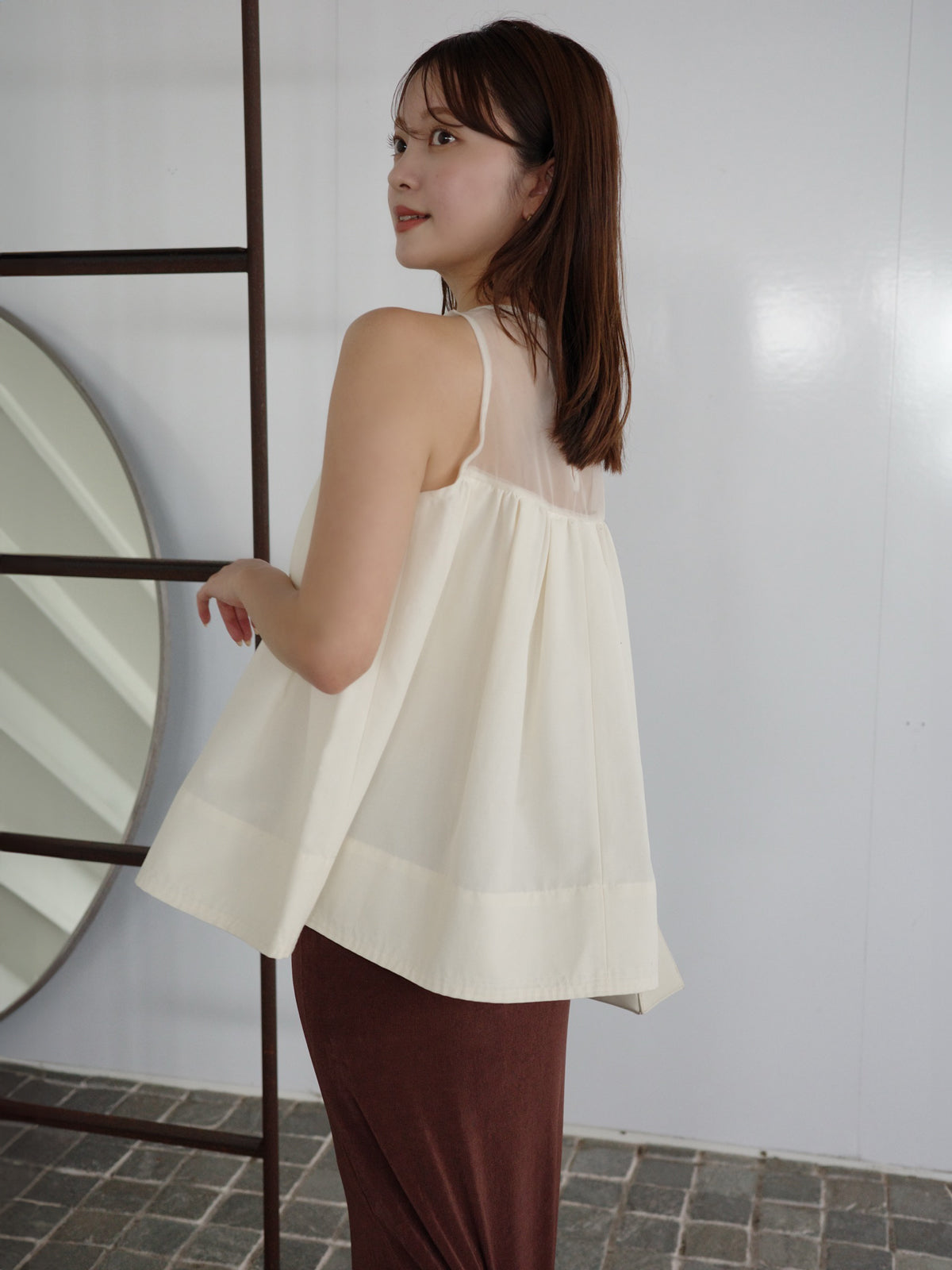 アセテートカットナロースカート