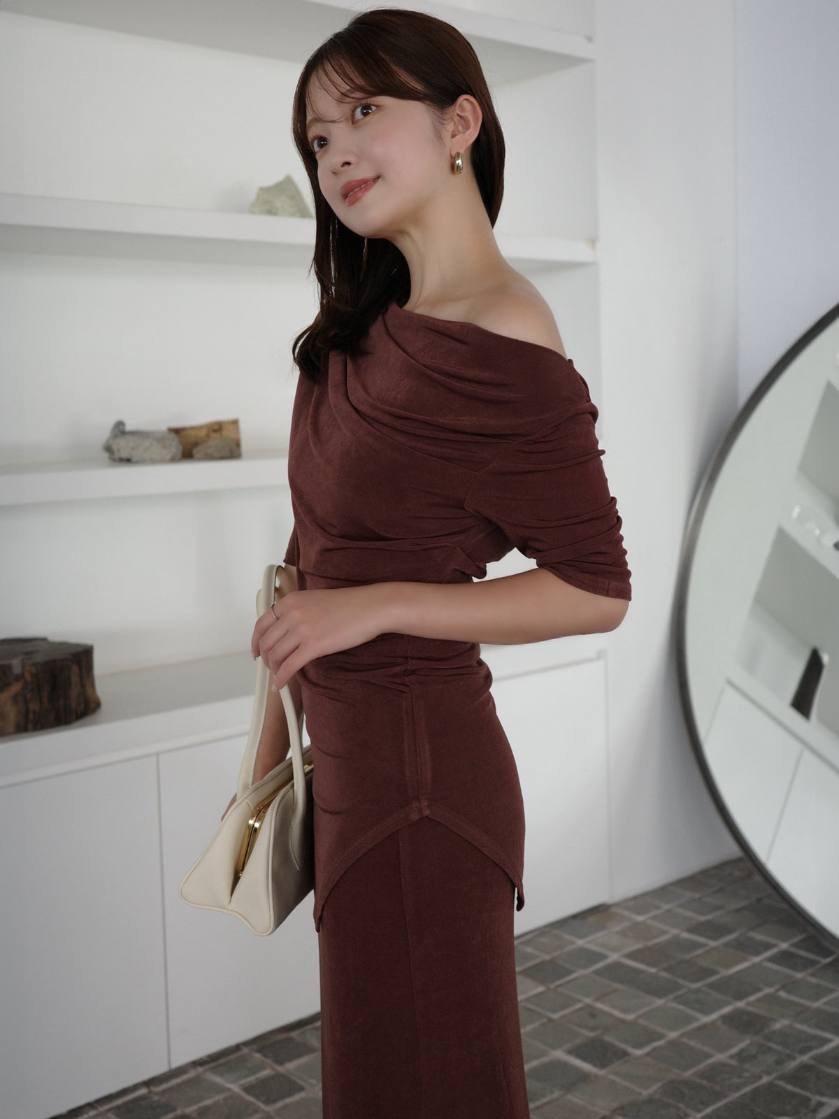 アセテートカットナロースカート