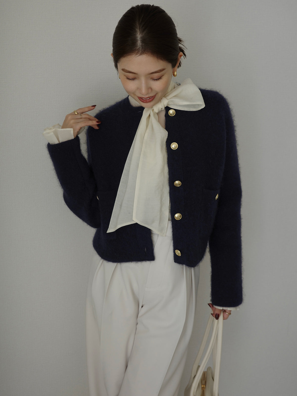 미드웨이트 투턱 와이드 팬츠