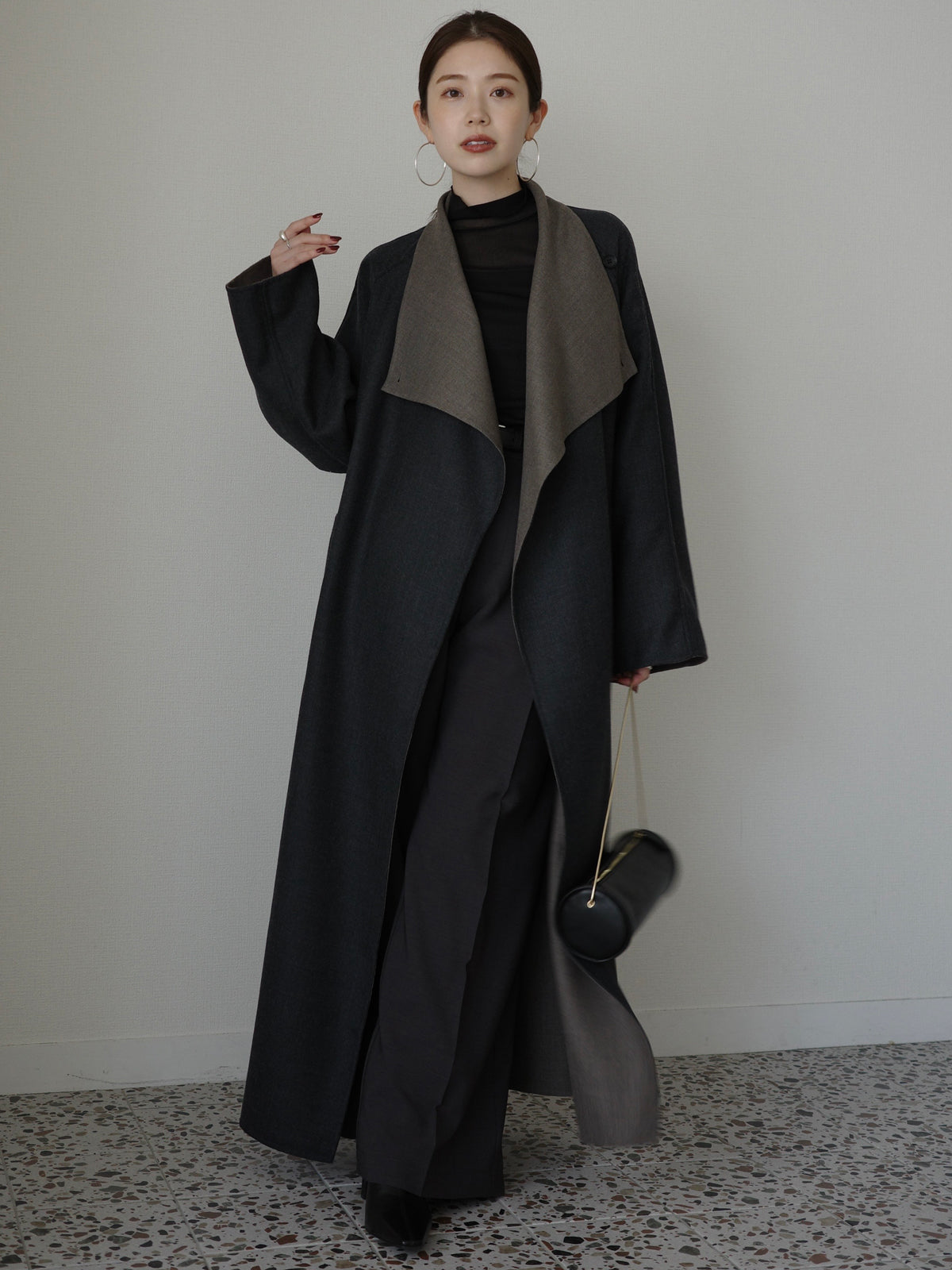 미드웨이트 투턱 와이드 팬츠