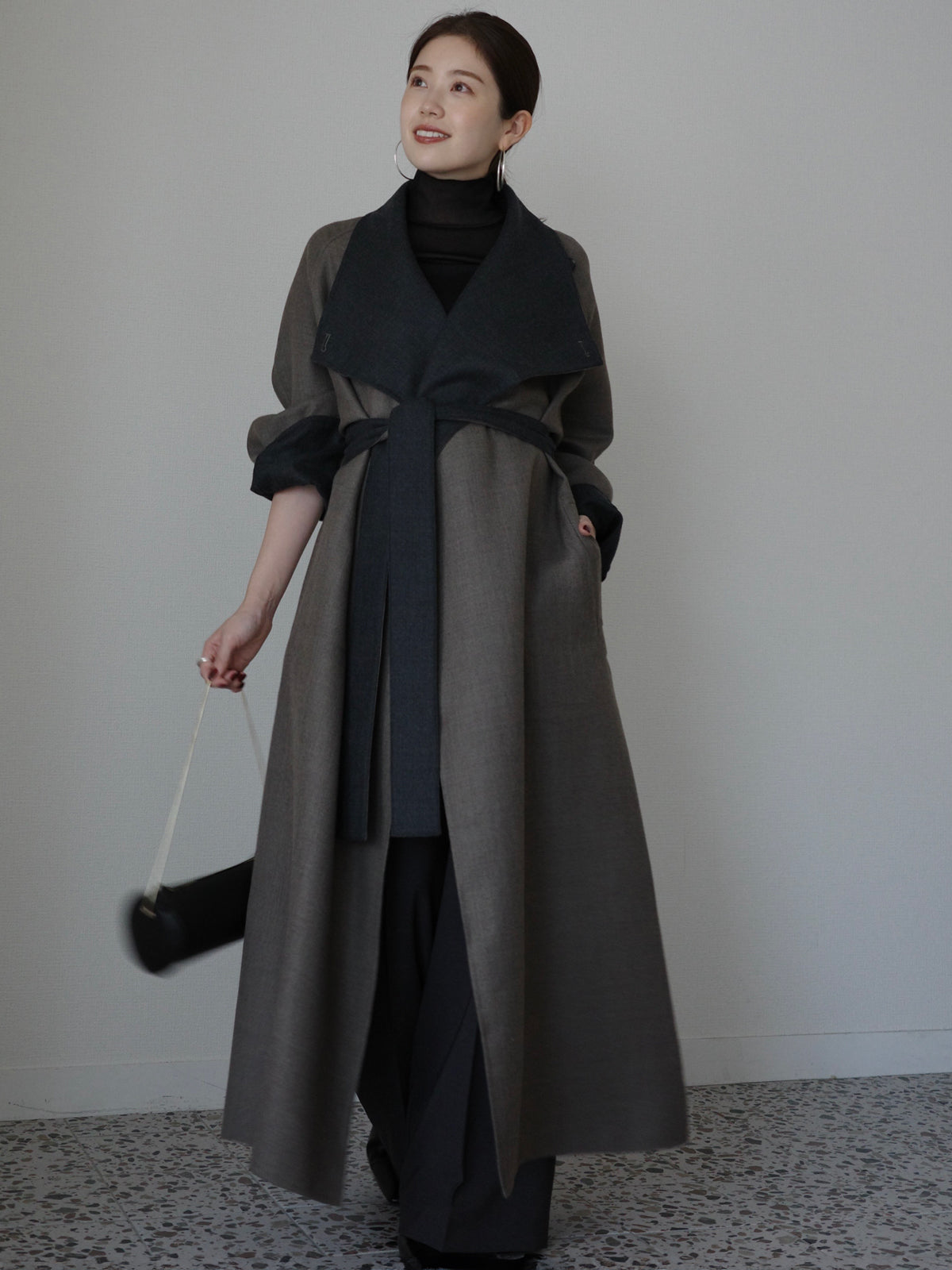 ウールリバーオーバーロングコート