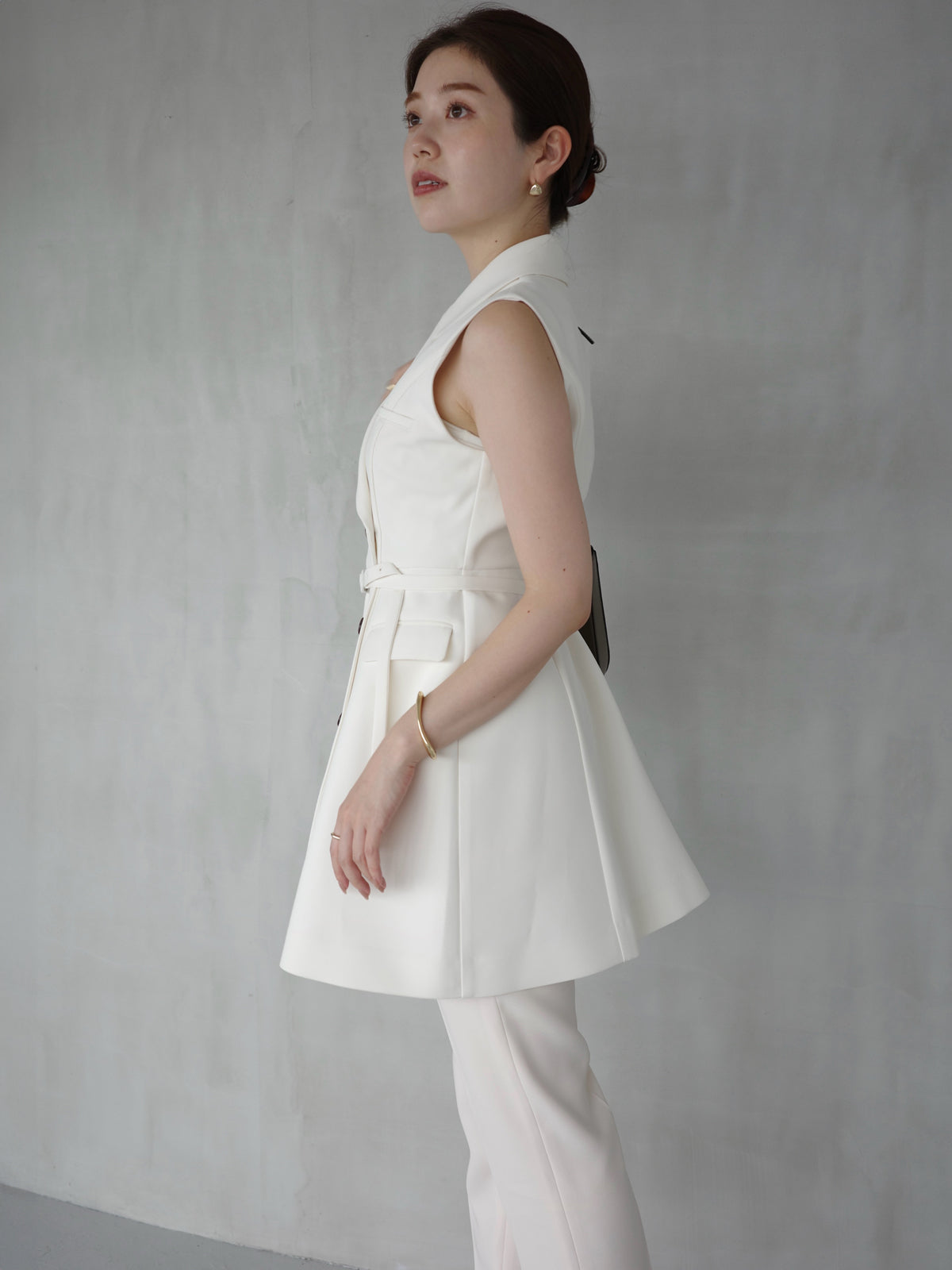 テーラードジレワンピース