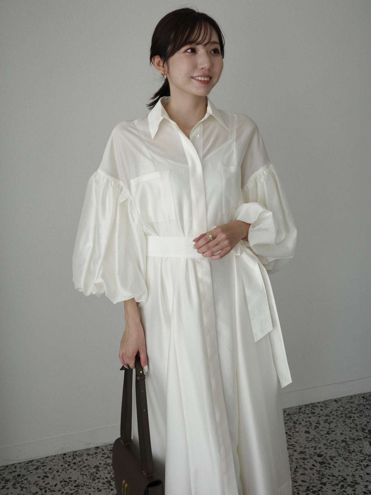 シルクタッチオーガンワンピース