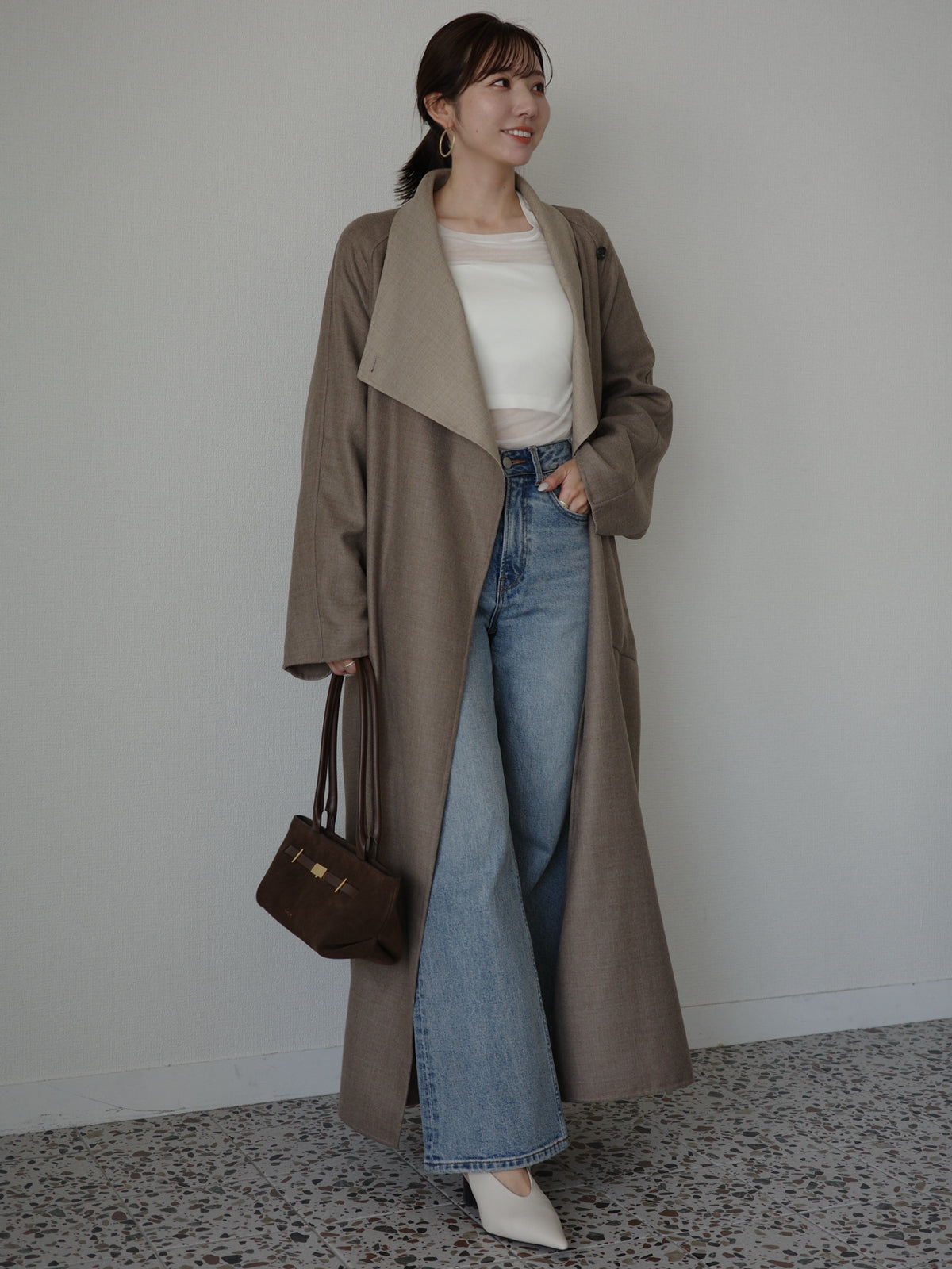 ウールリバーオーバーロングコート