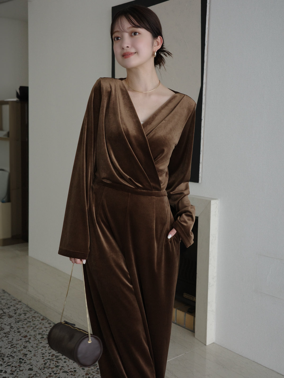 ベロアカットオールインワン