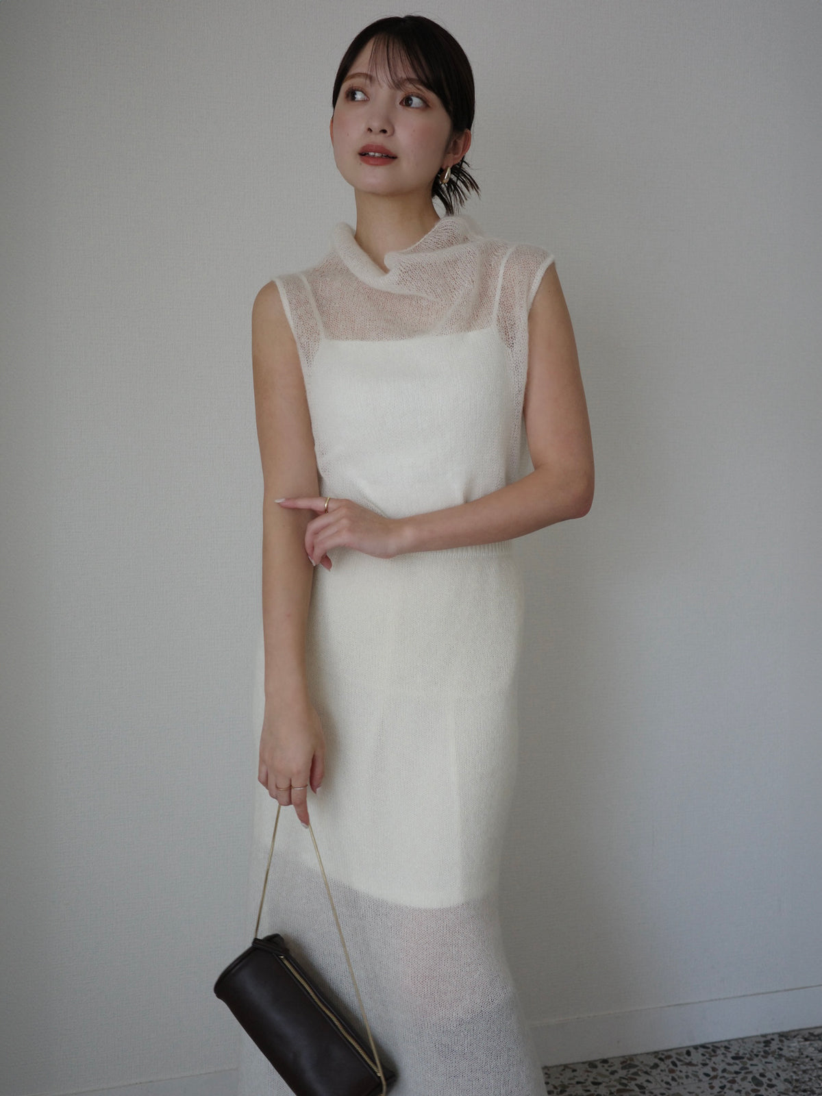 モヘアナロースカート