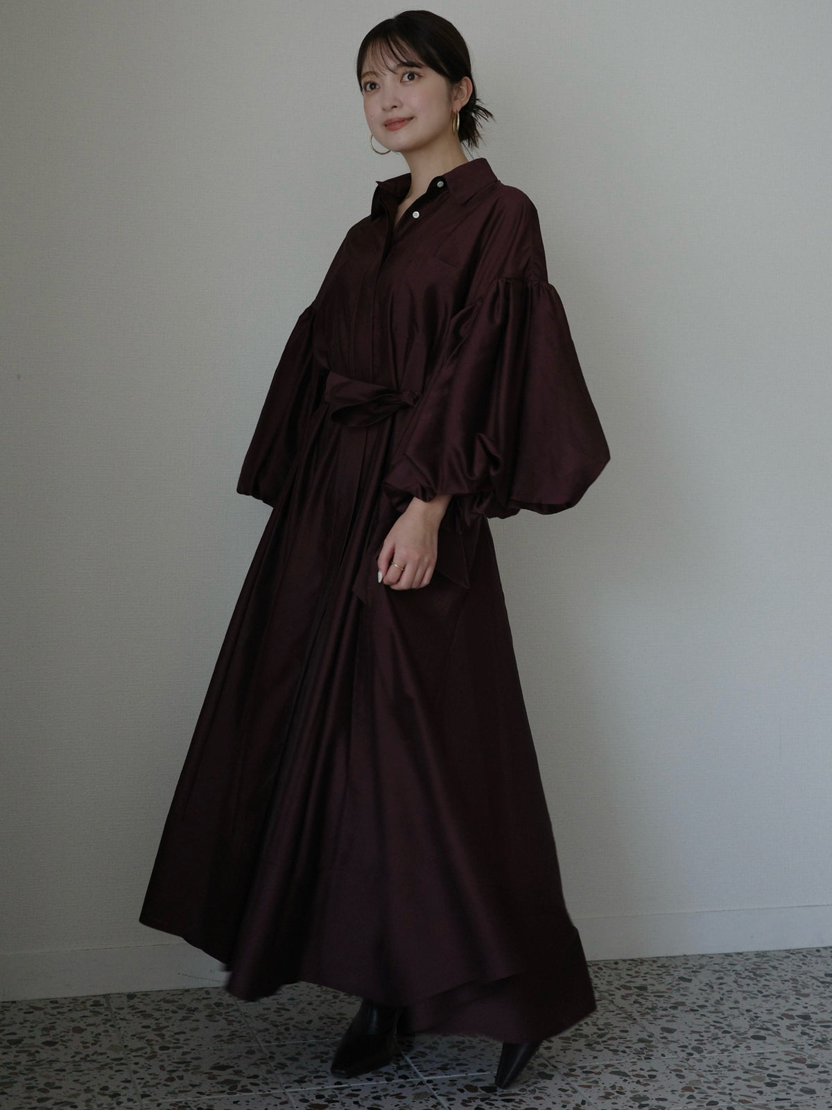 シルクタッチオーガンワンピース