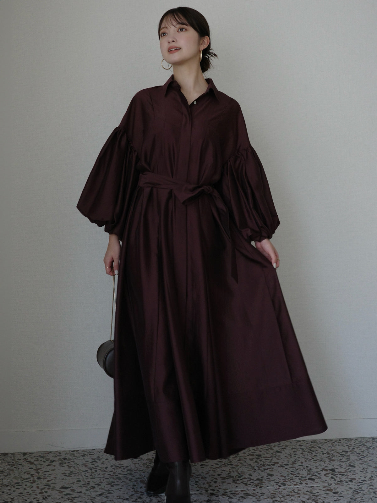 シルクタッチオーガンワンピース