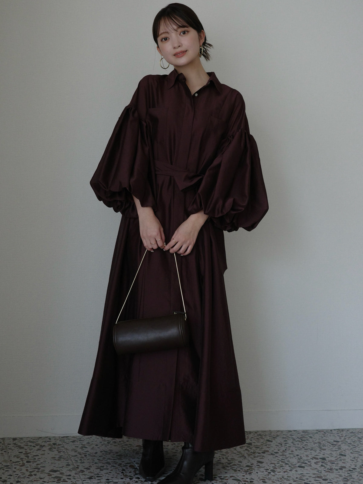 シルクタッチオーガンワンピース