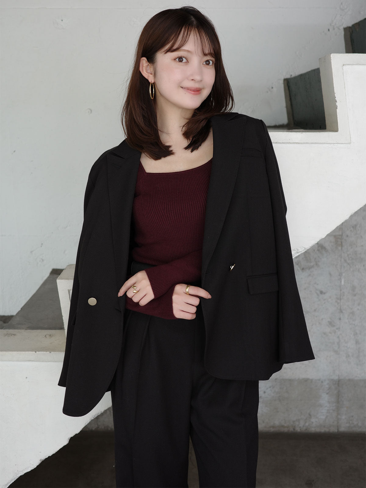 PR:156cm COLOR:BLACK SIZE:1