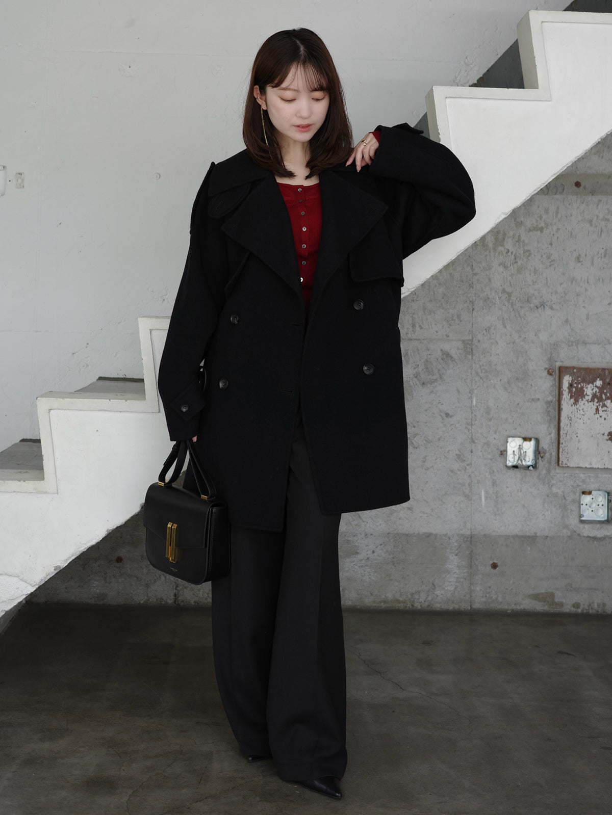 シアーウールレイヤリングトップス