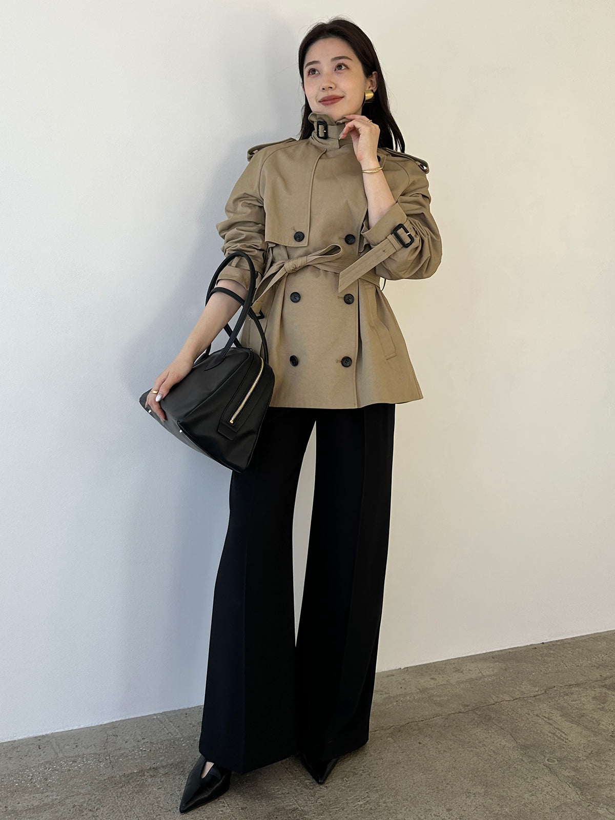 ツータックワイドパンツ