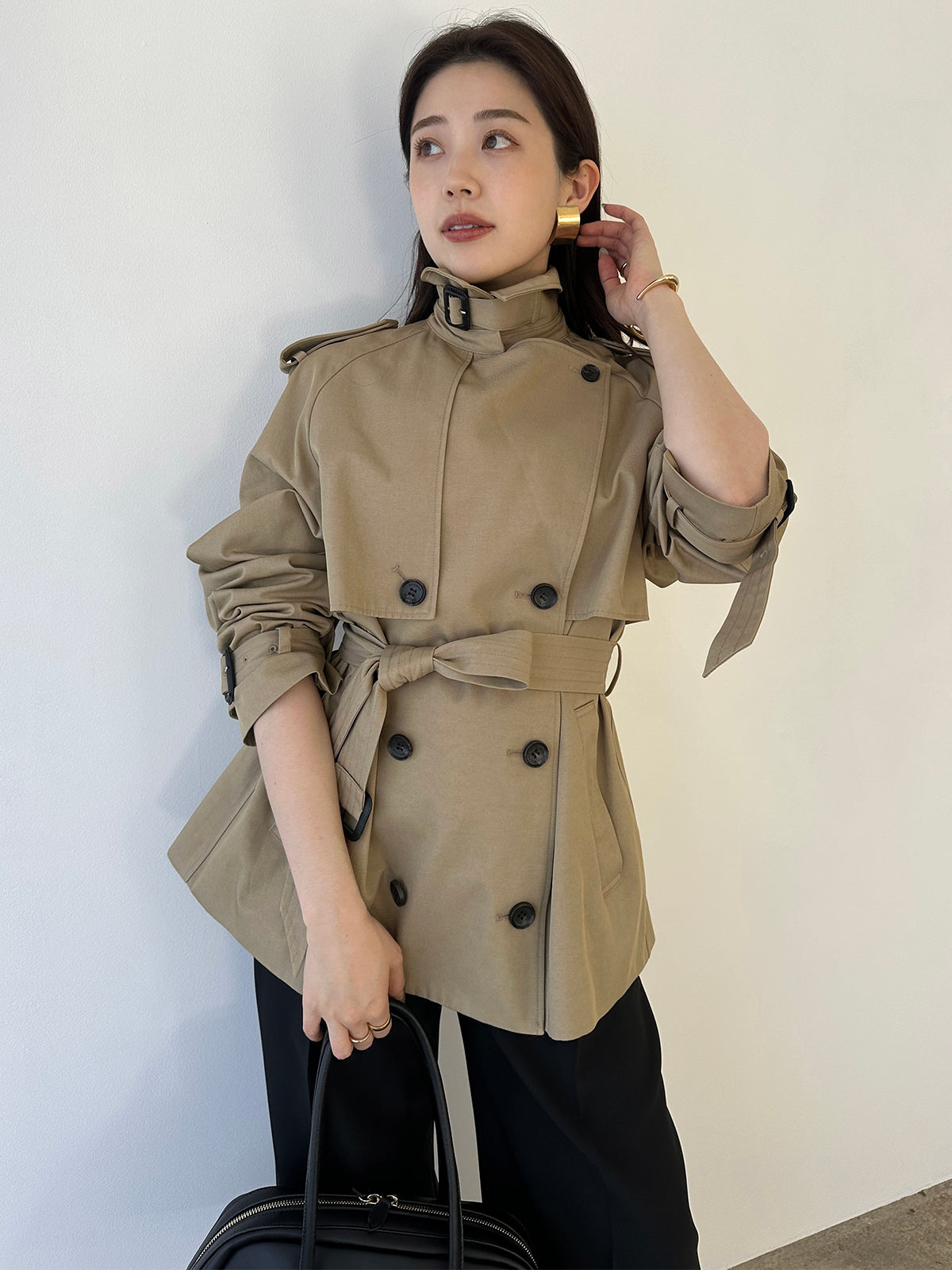 ツータックワイドパンツ