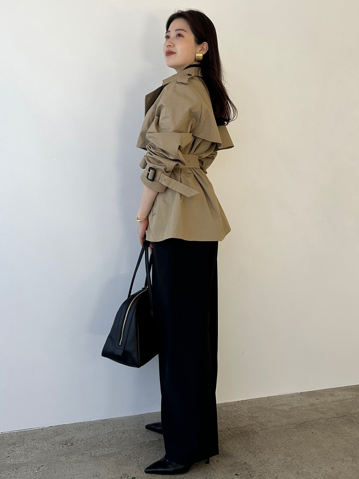 ツータックワイドパンツ