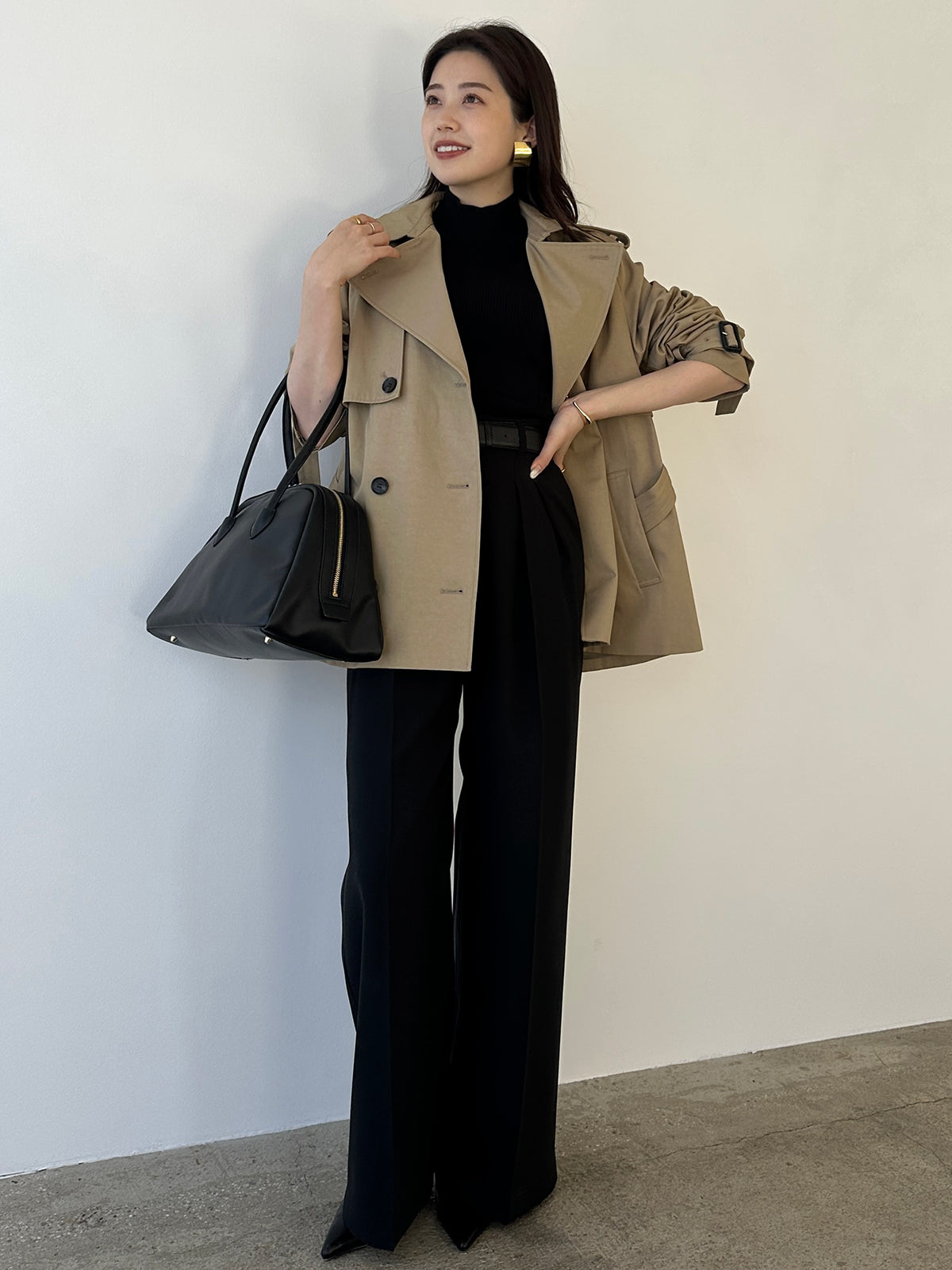 투턱 와이드 팬츠