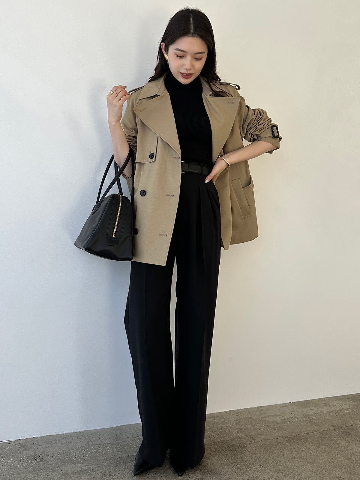 ツータックワイドパンツ