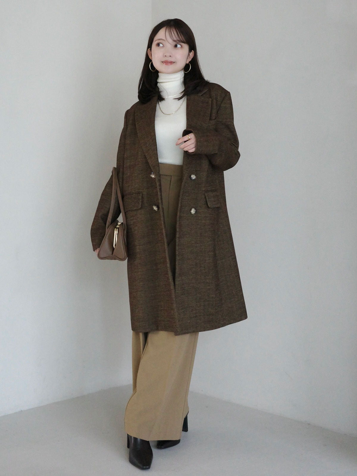 寬鬆西裝外套大衣