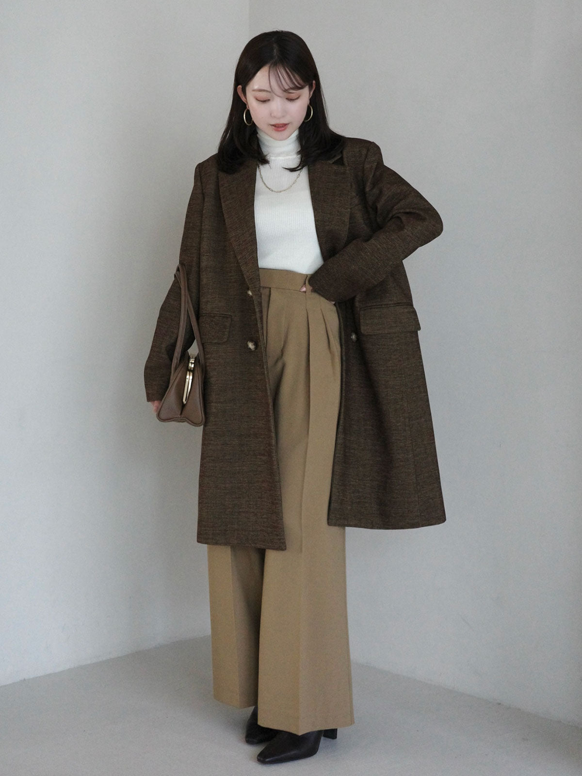 寬鬆西裝外套大衣