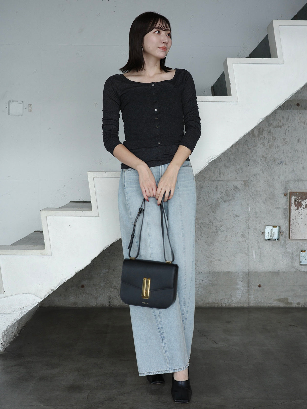 シアーウールレイヤリングトップス